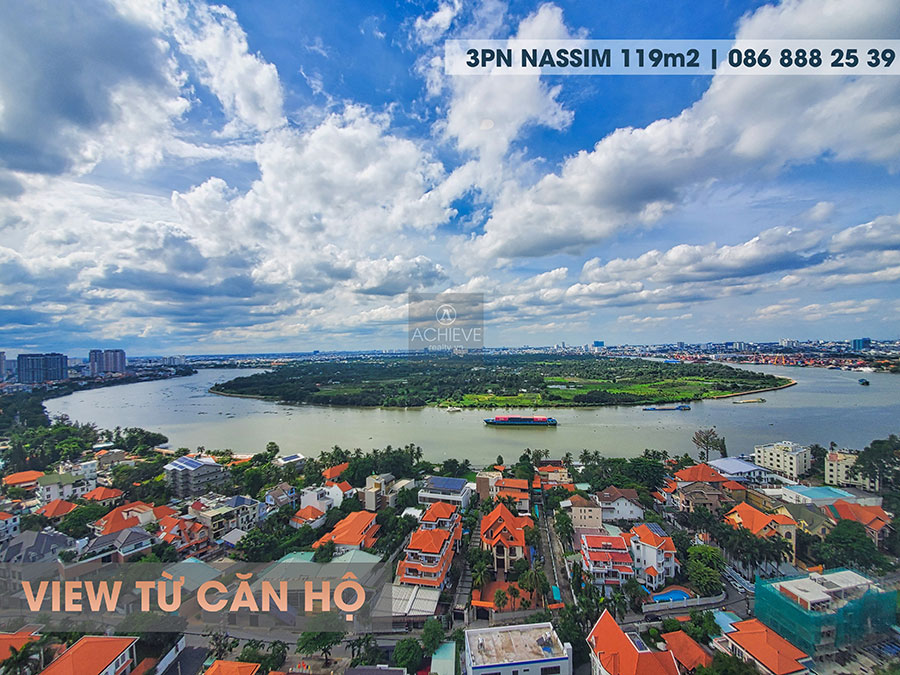 Bán 3 phòng ngủ Nassim Thảo Điền view sông 119m2 | Top những căn đẹp nhất Nassim Thảo Điền